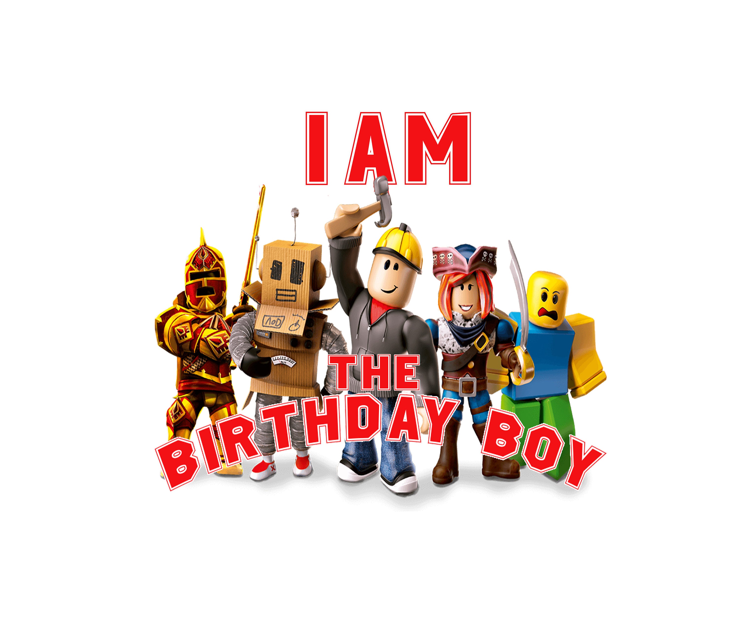 Kids Birthday Roblox Svg 6 Years Old Roblox PNG File Six 