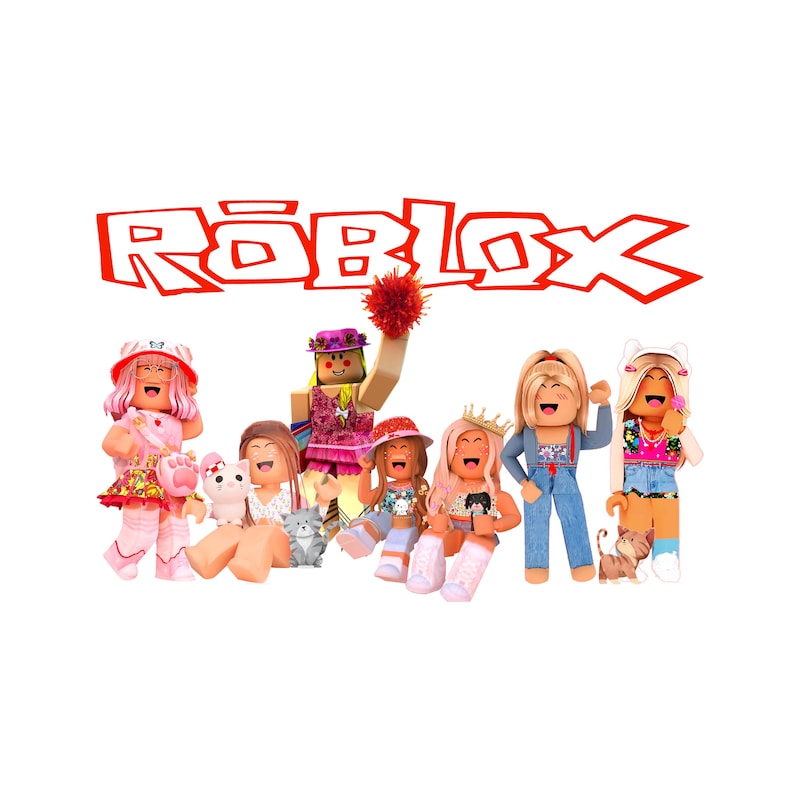 Rainbow Roblox Girl Png - Etsy