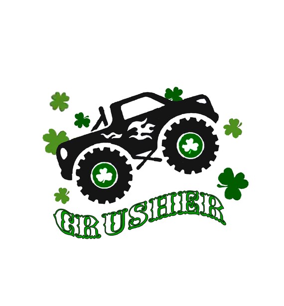 St Patrick, Shamrock Driving Monster Truck St Patrick's Day T-Shirt St Patrick, Shamrock Driving Monster Truck St Patrick's Day T-Shirt