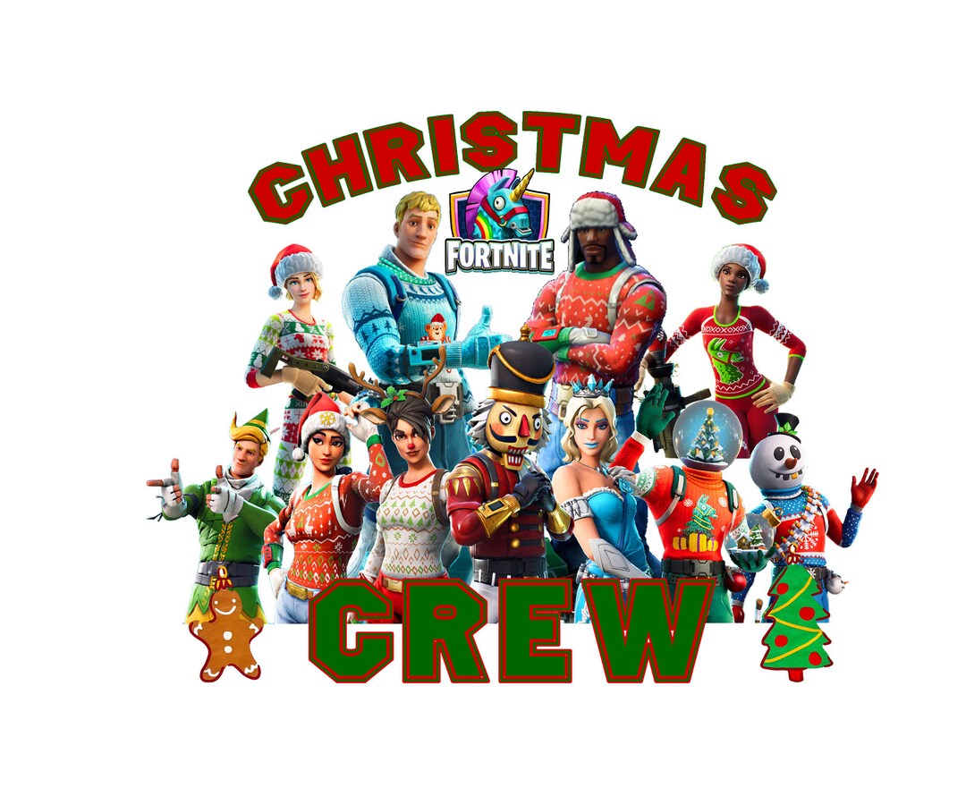 Gaming Christmas Characters Crew Png Svg Bundle Fort Gaming Etsy UK