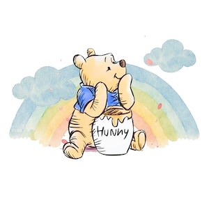 Classic Pooh Bear Clipart Bundle: PNG Files (Instant Download, Commercial Use OK*)