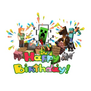 Roblox Happy Birthday Png Svg Bundle 4 File for Girls and Boys 