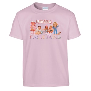 Roblox Freunde T-Shirt, Roblox Mädchen T-Shirt, Roblox Jugend-T-Shirt, Roblox Geburtstagsgeschenk, Roblox Geburtstag T-Shirt, weißes Roblox Liebhaber T-Shirt