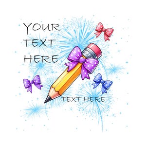 Customizable Little Miss Pre-K Png Sublimation Design,Kids Png, Pre-Kindergarten Png Coquette Bow Png, Digital Download Png full set pencils