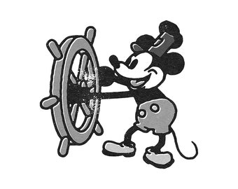 Steamboat Willie [Mickey Mouse] 1928 png files Steamboat Willie png  [Mickey Mouse] 1928 digital download Steamboat clipart 5 designs