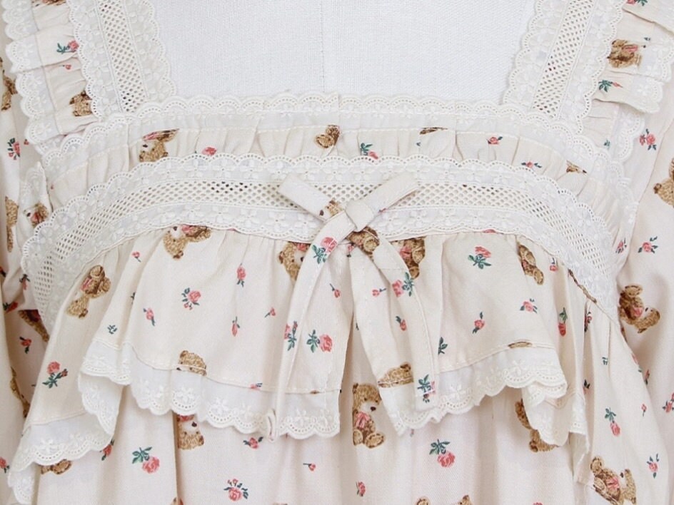 Pear Bear Powder Blue Flower Dress