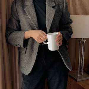 Clara Herringbone Wool Jacket