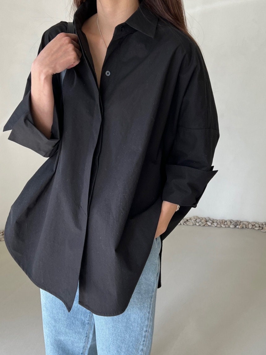 oversized button shirt womens