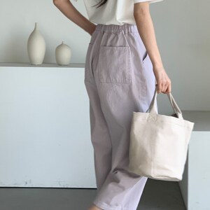 Pastel Relaxed Pants (light Beige) - Etsy