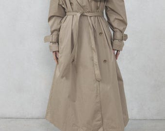 Premium Cotton Oversized Long Trench Coat - Etsy