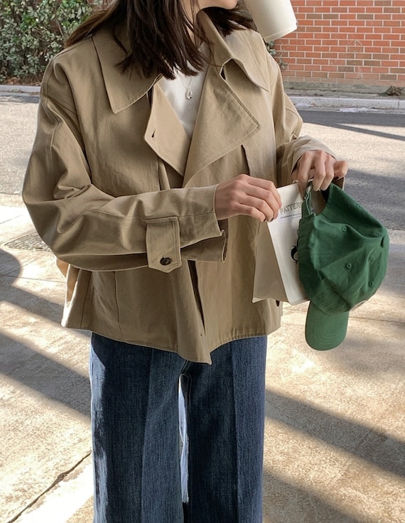 Short Trench Jacket - Etsy