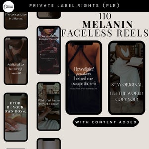 110 melanin black girl faceless reels for Instagram tik tok marketing, Social media Stock Videos, IG Reels, content,aesthetic,minimalist,plr