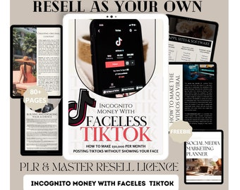 Done for You Faceless TikTok Incognito Money w/ Master Resell Rights, DFY MRR PLR Passive Income guide, Ready to Sell TikTok Money Blueprint