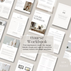 800+ Course Creator Template Bundle, Course Workbook, Course Creator Canva, Course Creator Bundle, Lead Magnet, Slide deck,Done For You, image 3