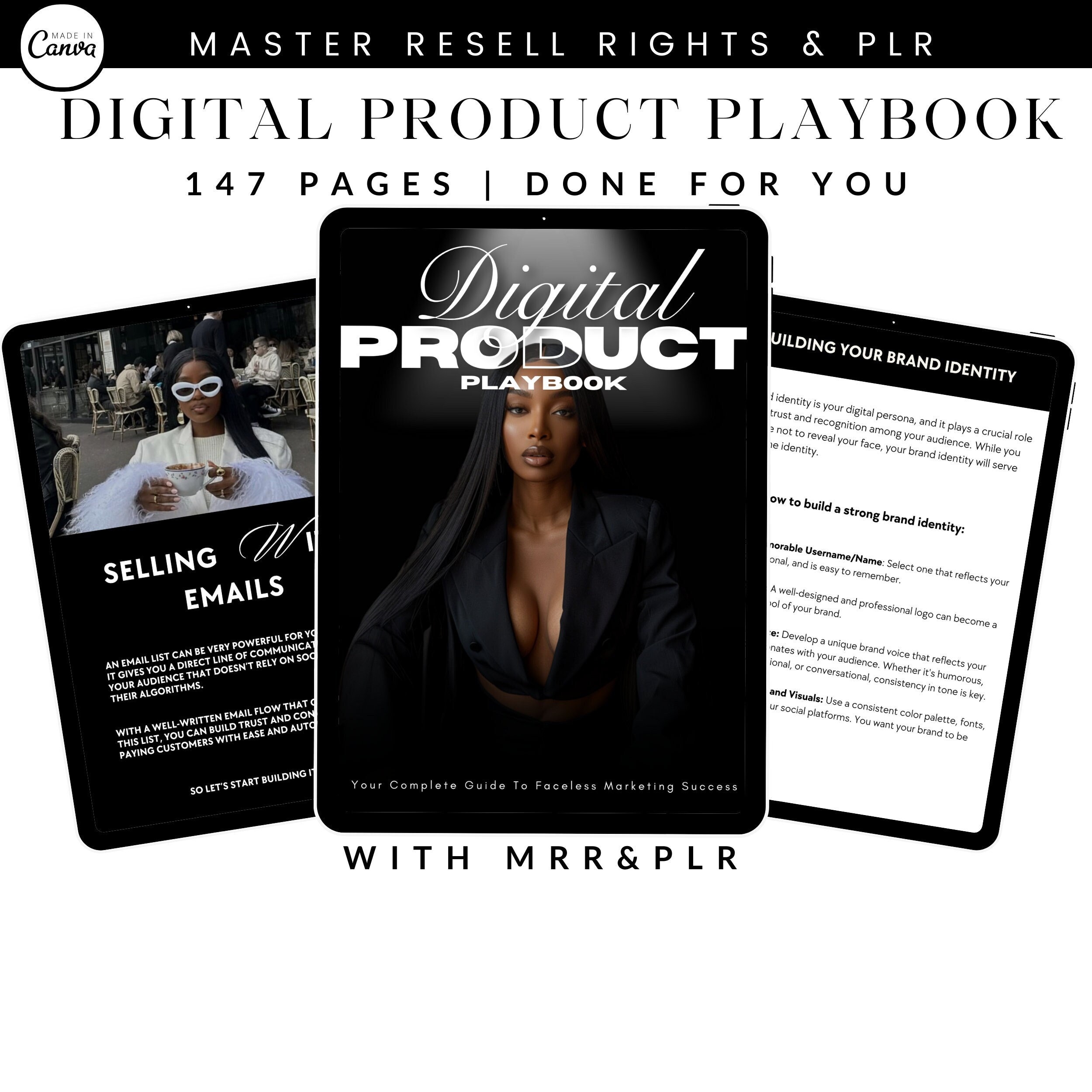 Digital Product Playbook With MRR/PLR Ebook, Plr Planner, Plr, DFY ...