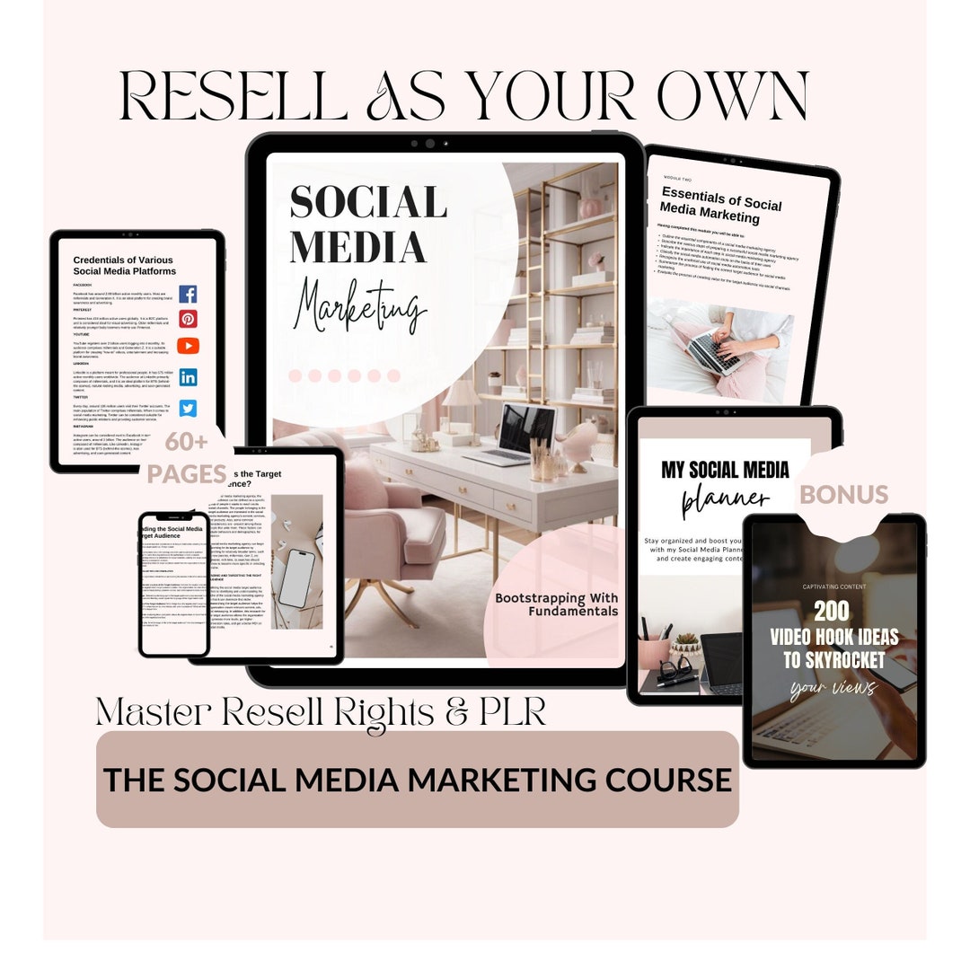Master Resell Rights, Social Media Marketing Online Course to Resell ...