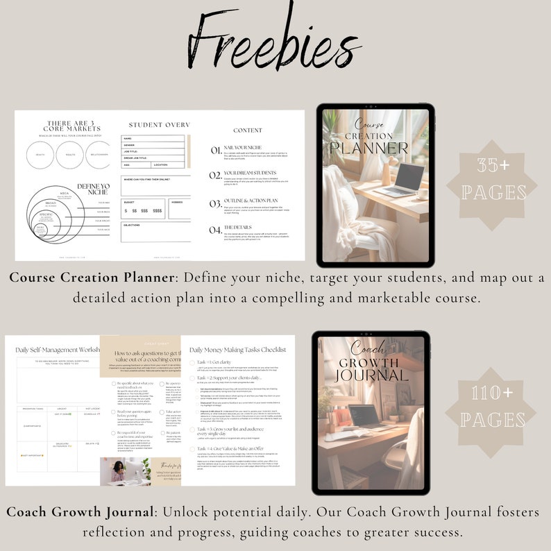 800+ Course Creator Template Bundle, Course Workbook, Course Creator Canva, Course Creator Bundle, Lead Magnet, Slide deck,Done For You, image 10