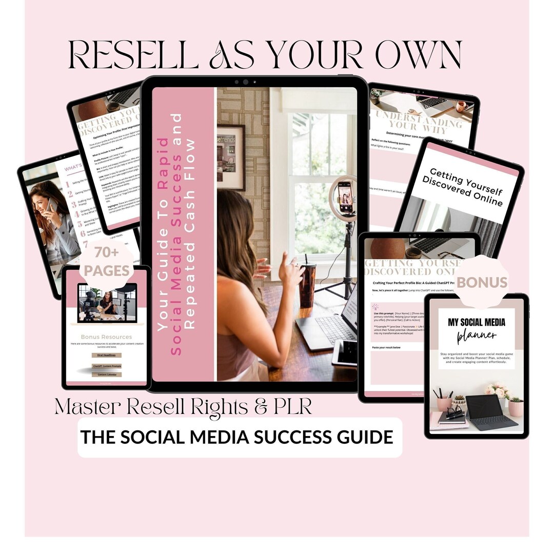 Master Resell Rights, Social Media Success Guide - 70+ Pages PLR Ebook ...