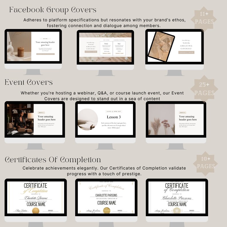 800+ Course Creator Template Bundle, Course Workbook, Course Creator Canva, Course Creator Bundle, Lead Magnet, Slide deck,Done For You, image 9