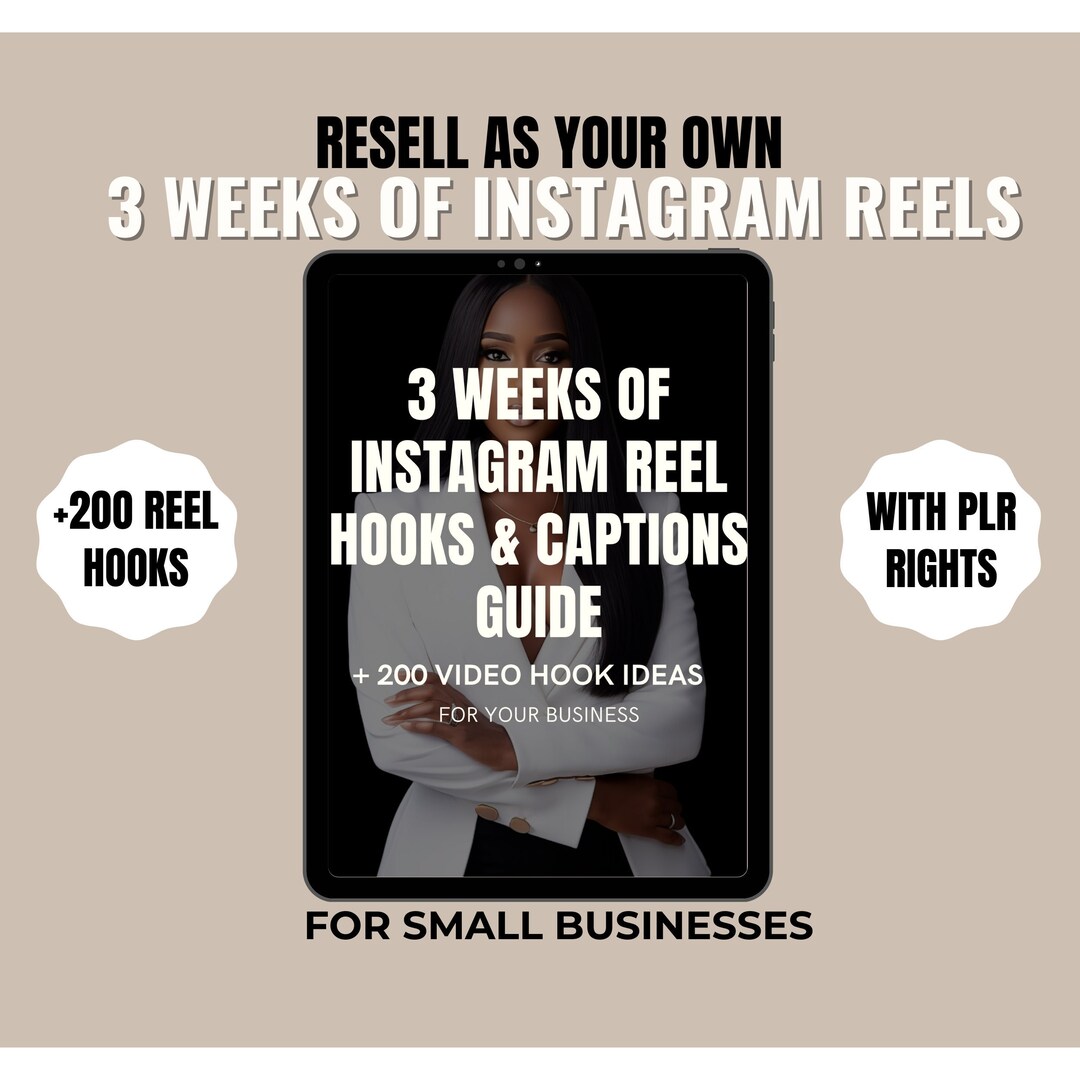 3 Weeks of Instagram & Tiktok Reels Hooks and Content With 200 Hook ...