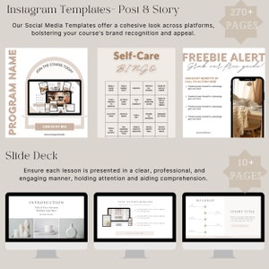 800+ Course Creator Template Bundle, Course Workbook, Course Creator Canva, Course Creator Bundle, Lead Magnet, Slide deck,Done For You, image 4