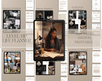 Black Girl Planner, level up planner, GoodNotes Planner, Self Care, Black Girl life Planner,Black Girl Magic, Business Planner,manifestation