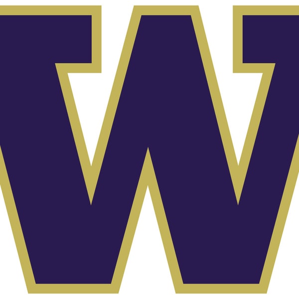 Washington Huskies W Logo Sticker /  Vinyl Decal / 10 Sizes!! Free Shipping!