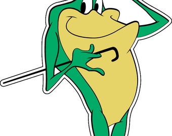 Michigan j frog Looney Toons Logo Sticker / Vinyl Decal  | 10 Sizes!! with TRACKING