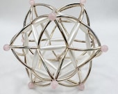 Dodecahedron Sacred Geometry Figure | Crown Chakra Crystal Point Decor | Higher Consciousness Gift