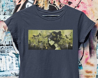 Abstract Art Shirt | Women's Semi-fitted Softstyle T-shirt | Short Sleeve Original Art Tee
