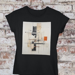 Abstrakte Kunst T-shirt - Damen Kurzarm - Original Moderne Malerei Druck