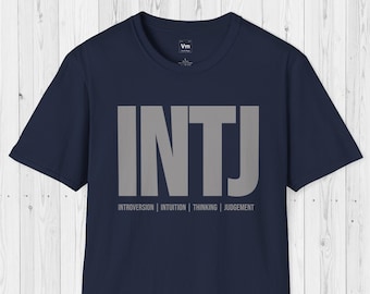 INTJ Personality Type Shirt | Short Sleeve Unisex T-shirt | INTJ Gift | Myers-Briggs Personality Types Shirt