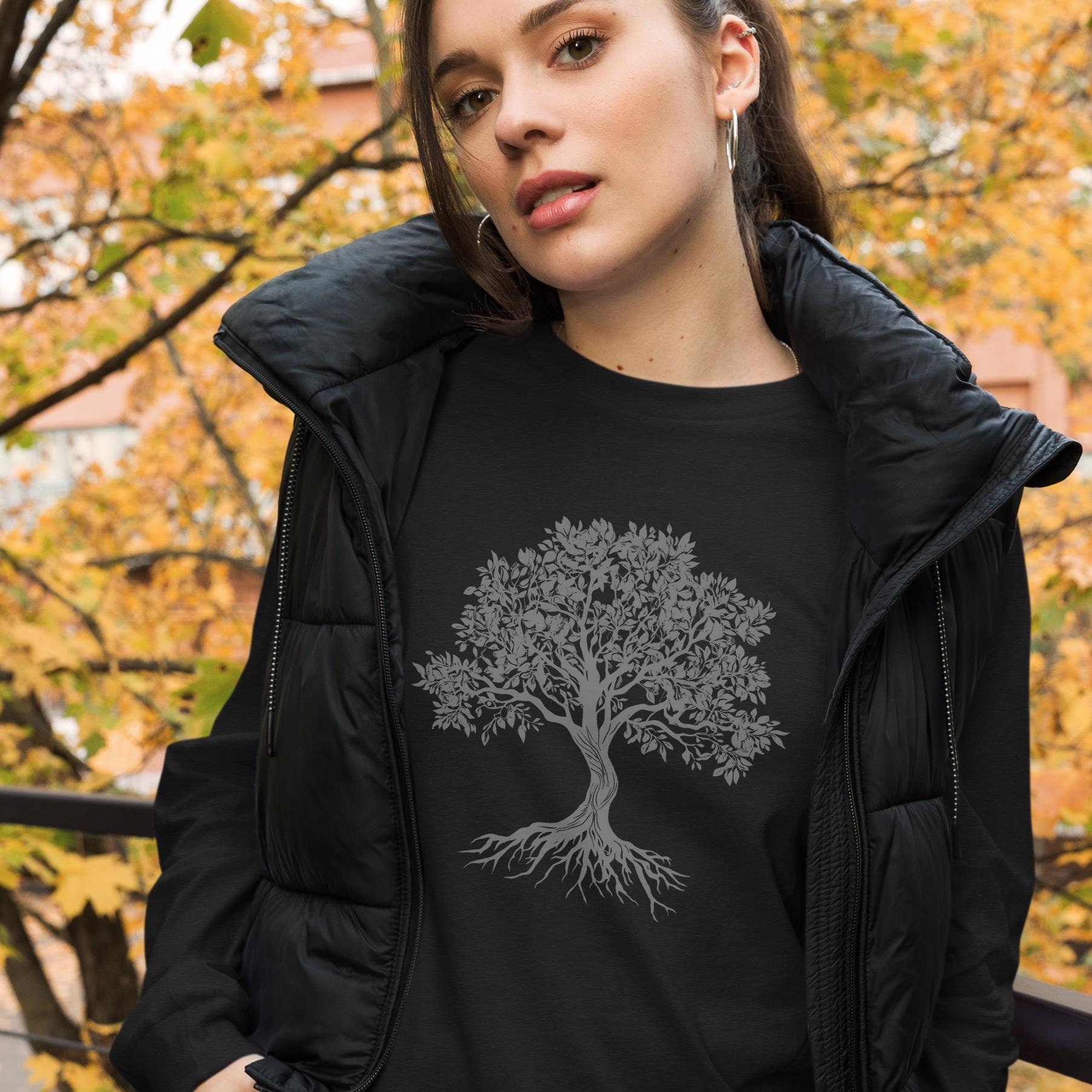 Tree Long Sleeve Shirt - Oak Tree T Shirt- Nature Tshirt - Tree T