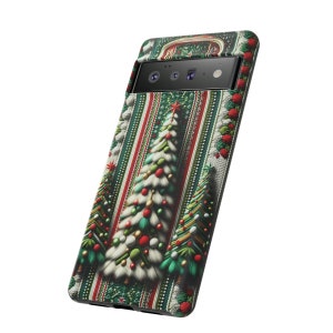 Stickat telefonskal med julmotiv | iPhone 15 14 13 12 11 pro max | Galaxy S22 S23 S24 Ultra | Google Pixel 6 7 8 pro bild 4