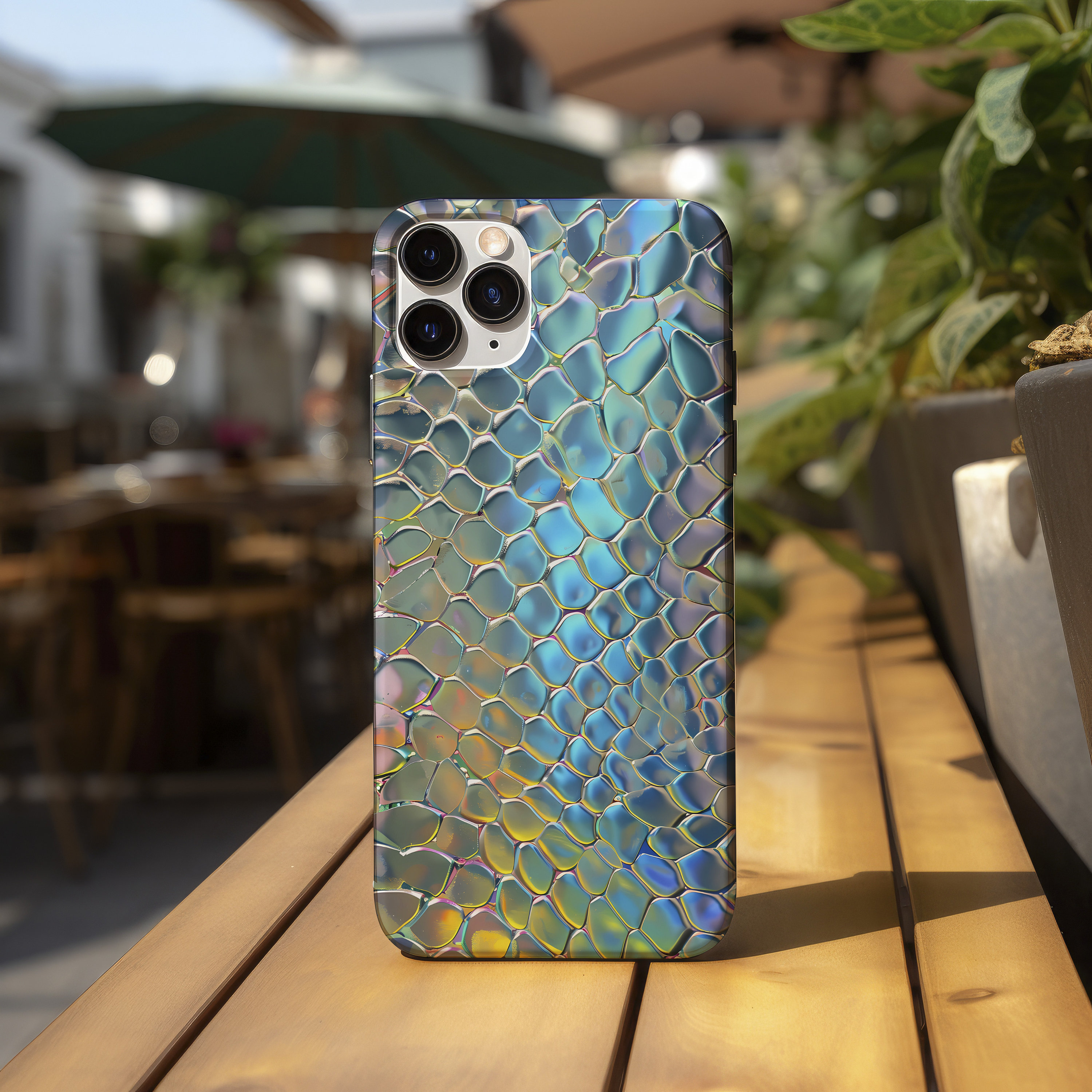 Iridescent Mermaid Holographic Shell Phone Case | iPhone 16