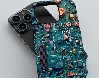 技術愛好家向け回路基板電話ケース | iPhone 15 14 13 12 11 pro max、Samsung Galaxy S22 S23 S24 Ultra、Google Pixel 6 7 8 pro ケース