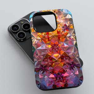 Kaleidoscope Crystals Phone Case | iPhone 15 14 13 12 11 pro max, Samsung Galaxy S22 S23 S24 Ultra, Google Pixel 6 7 8 pro case