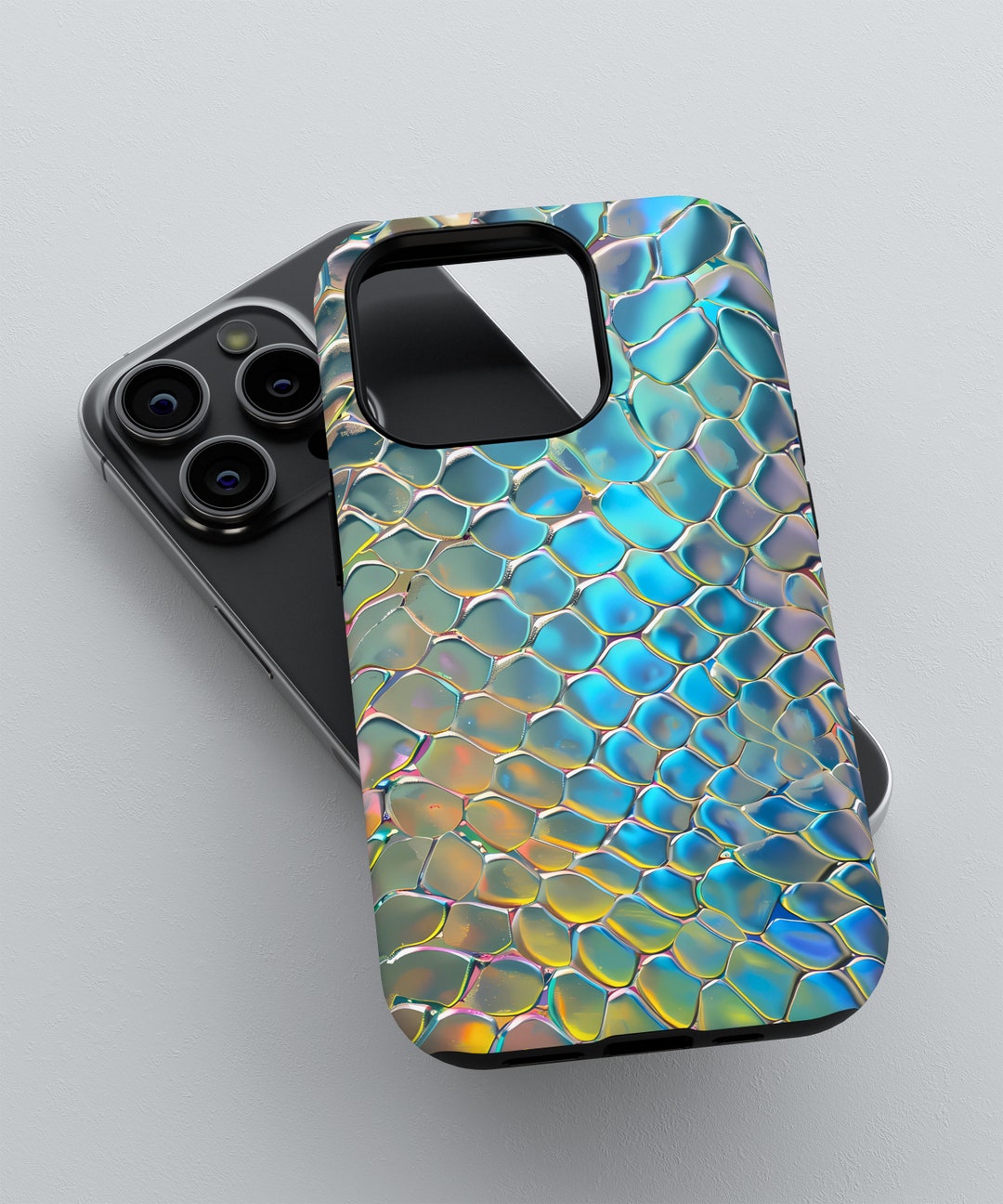 Iridescent Mermaid Holographic Shell Phone Case | iPhone 16