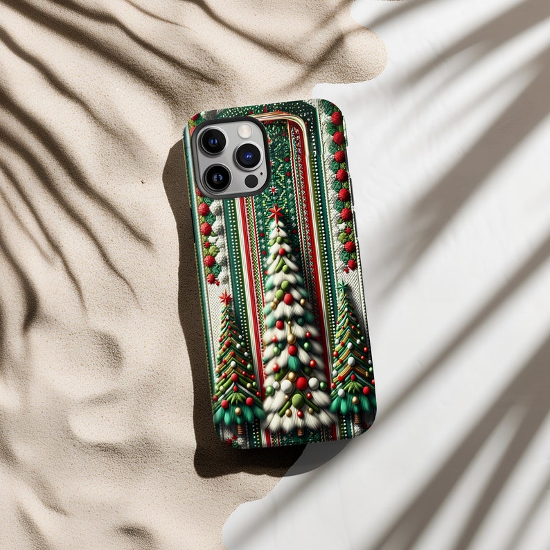 Stickat telefonskal med julmotiv | iPhone 15 14 13 12 11 pro max | Galaxy S22 S23 S24 Ultra | Google Pixel 6 7 8 pro bild 8