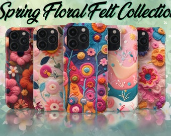 Levendige getextureerde bloemtuin telefoonhoesje | 3D-bloemensculptuurontwerp | Artistieke en beschermende smartphonehoes | iPhone, Pixel, Melkweg