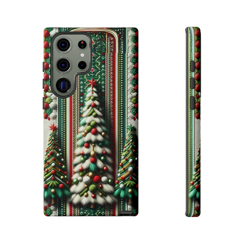 Stickat telefonskal med julmotiv | iPhone 15 14 13 12 11 pro max | Galaxy S22 S23 S24 Ultra | Google Pixel 6 7 8 pro bild 5