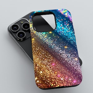 Glitter Galaxy Phone Case | iPhone 16 15 14 13 12 11 pro max | Samsung Galaxy S22 S23 S24 Ultra | Google Pixel 6 7 8 pro