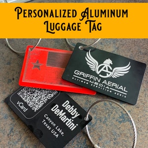 Personalized Aluminum Luggage Tag