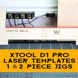 Lasergraveerder Squaring Jig-bestandsbundel voor xTool D1 Pro, 1 stuk en 2 stuks voor doe-het-zelf lasergraveerprojecten