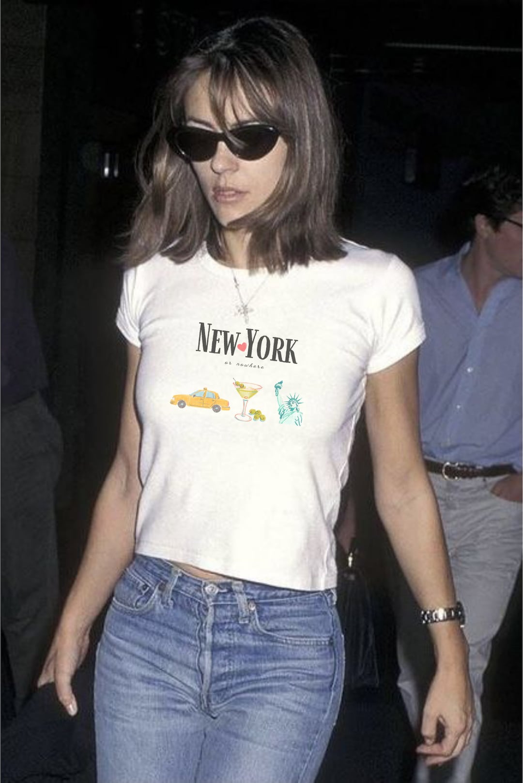 NYC Baby Tee, NYC Taxi Graphic Baby Tee, Y2k Baby Tee, Vintage Baby Tee, New York Baby Tee, New ...