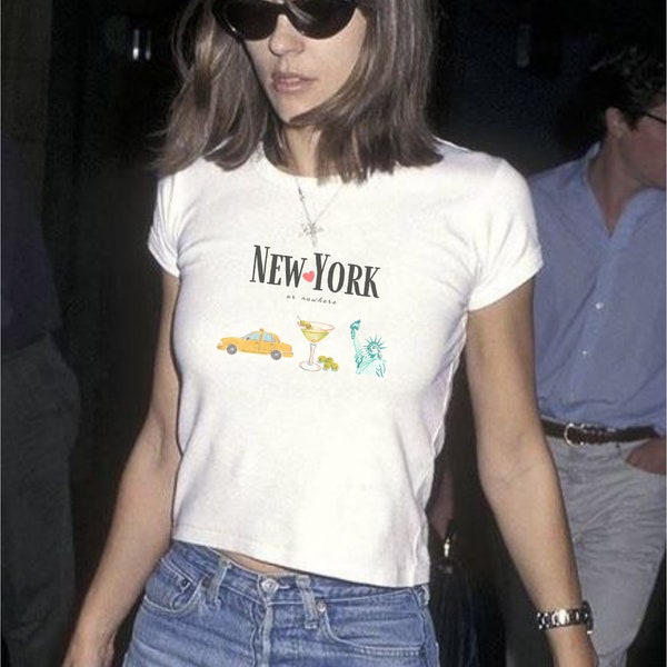 Vintage graphic New York baby tee