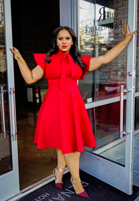 Dominique Flare Dress (pockets Included) - Etsy