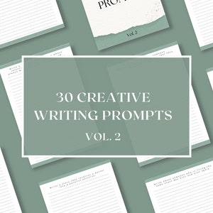 30 Creative Writing Prompts Volume 2 | Writing Prompts | Creative Writing | Journaling | Writing | Digital Download