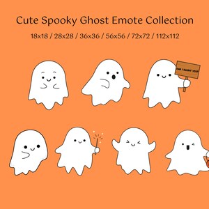 Cute Spooky Ghost Twitch and Discord Emotes l Twitch Emotes l Discord Emotes l Emotes l Digital Download