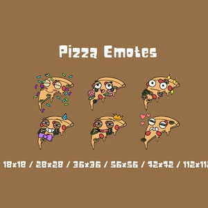 Pizza Twitch and Discord Emotes l Twitch Emotes l Discord Emotes l Emotes l Digital Download